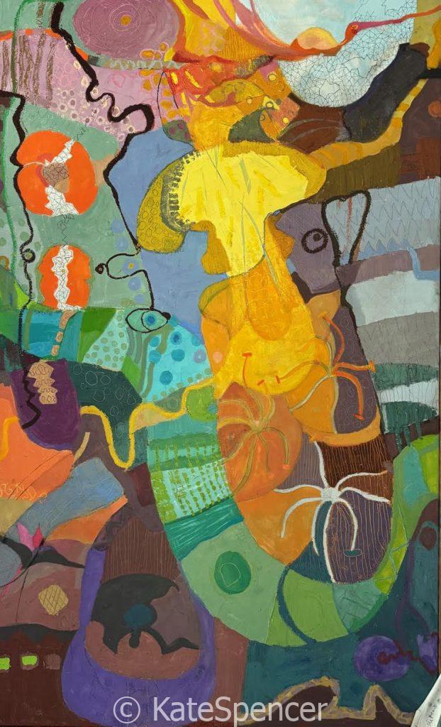 INTUITION 3 OIL ON CANVAS 115X185CM
