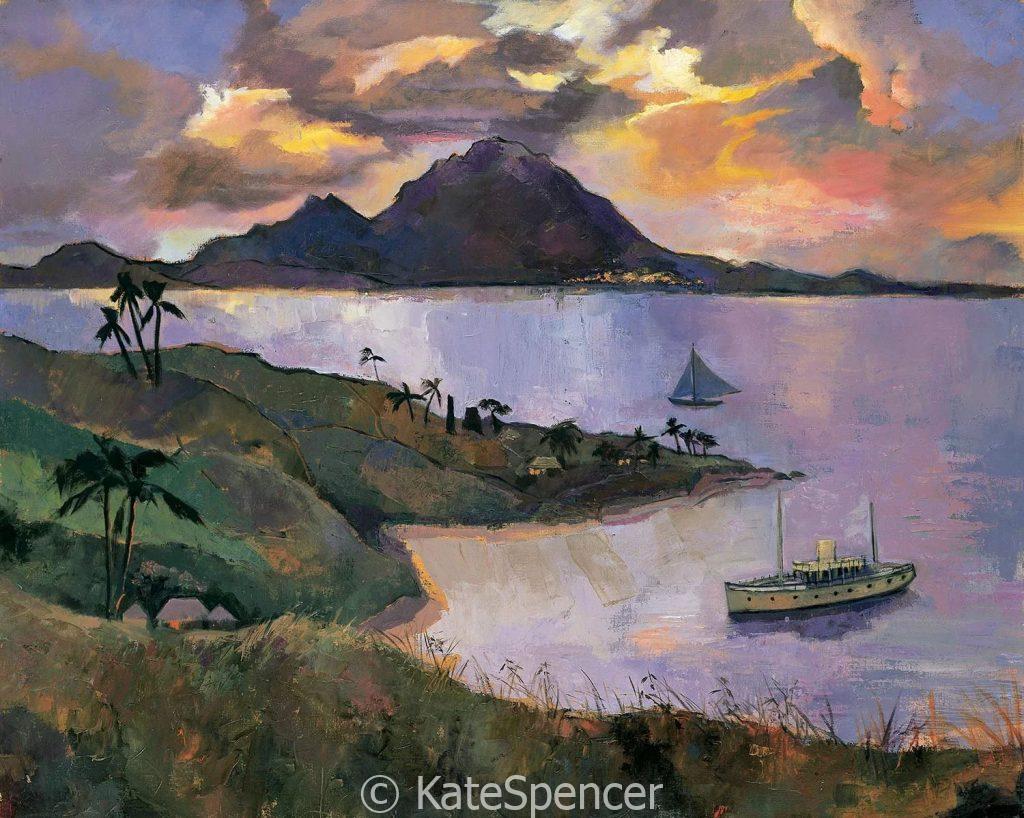 VIEW TO NEVIS FROM TIGER
